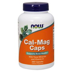 Кальций магний комплекс мультиминералов + вит Д-3 Now Foods Cal-Mag Caps + vit D-3 (240 caps)