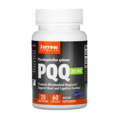Пирролохинолинхинон Jarrow Formulas PQQ 20 mg Активное долголетие (60 caps)