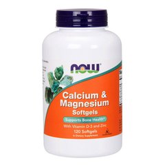 Calcium & Magnesium softgels (120 softgels) NOW