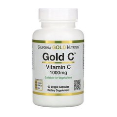 Вітамін С (аскорбінова кислота) Голд California Gold Nutrition Gold C Vitamin C 1000 mg (60 veg caps)