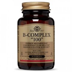 Комплекс витаминов группы Б Solgar B-Complex 100 (50 tab)