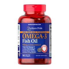 Omega-3 Fish Oil 950 mg one per day (90 softgels) жирні кислоти Puritan's Pride