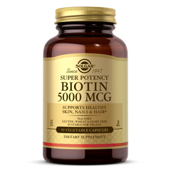 Биотин витамин B7 Solgar Biotin 5000 mcg (50 veg caps)