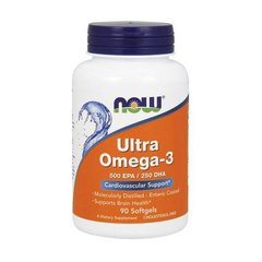 Ультра Омега-3 риб'ячий жир Now Foods Ultra Omega-3 ЕПК 500 / ДГК 250 (90 softgels)