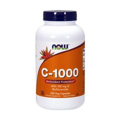 Вітамін Ц-1000 з біофлавоноїдами Now Foods C-1000 with bioflavonoids (250 caps)