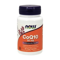 Коэнзим Q10 (Кофермент Q10) Now Foods CoQ10 60 mg (60 vcaps)