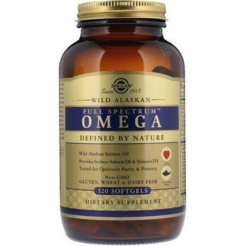 Рыбий жир из лосося Solgar Full Spectrum Omega (120 softgels)