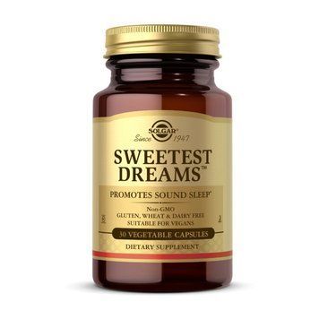 Комплекс L-теанин и мелатонин для сладкого сна Солгар / Solgar Sweetest Dreams (30 veg caps)
