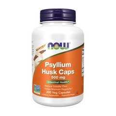 Экстракт семян подорожника Now Foods Psyllium Husk Caps 500 mg (200 veg caps)