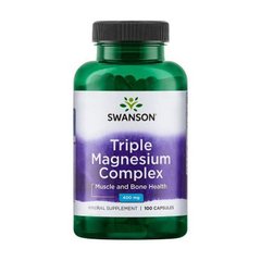 Магний Свансон / Swanson Triple Magnesium Complex 400 mg (100 caps)