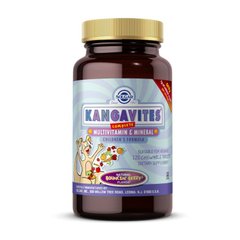 Кангавиты мультивітаміни для дітей Солгар / Solgar Kangavites (120 chewable табуляції, bouncin berry)