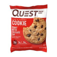 Печенье протеиновое Quest Nutrition Protein Cookie шоколад и орехи (58 g, peanut butter chocolate chip)