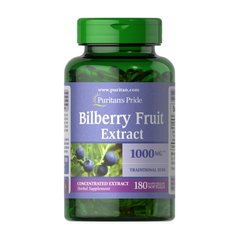 Экстракт черники Puritan's Pride Bilberry Fruit Extract 1000 mg (180 softgels)