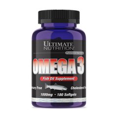 Omega 3 (180 softgels) жирні кислоти Ultimate Nutrition
