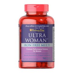 Ultra Woman Iron Free Multi (90 caplets) Puritan's Pride