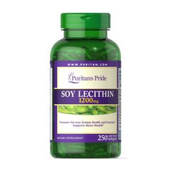 Соєвий лецитин 1200 мг Пуританс Прайд / Puritan's Pride Soy Lecithin 1200 mg (250 softgels)