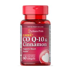 Q-SORB Co Q-10 120 mg & Cinnamon 1000 mg (60 softgels) Puritan's Pride