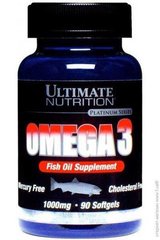 Omega 3 (90 softgels) жирные кислоты Ultimate Nutrition