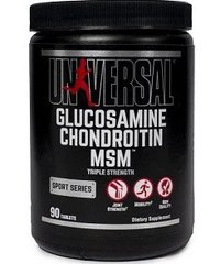 Витамины Глюкозамин хондроитин мсм Юниверсал / Universal Glucosamine Chondroitin MSM 90 таблеток без вкуса
