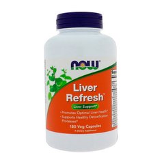 Поддержка и восстановление печени Нау Фудс / Now Foods Liver Refresh 180 капсул без вкуса
