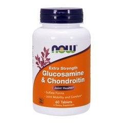 Glucosamine & Chondroitin extra strength (60 tabs) NOW