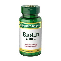 Биотин (d-биотин) Nature's Bounty Biotin 5000 mcg (72 softgels)