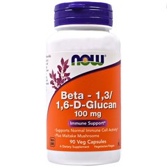 Бета глюкан Now Foods Beta-1,3/1,6-D-Glucan 100 mg 90 капсул