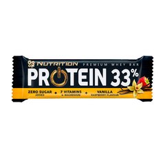 Протеїновий Батончик GoOn Nutrition Protein 33% Bar ваніль, полуниця (50 g, vanilla raspberry)