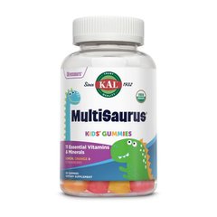 Мультивітаміни для дітей KAL MultiSaurus (60 gummies, lemon orange & strawberry)
