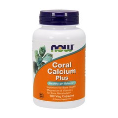 Коралловый кальций плюс Now Foods Coral Calcium Plus (100 veg caps)