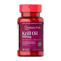 Масло кріля Пуританс Прайд / Puritan's Pride Krill Oil 500 mg (30 softgels)