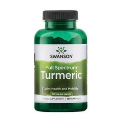 Экстракт корня куркумы (куркумин) Свансон / Swanson Full Spectrum Turmeric 720 mg (100 caps)