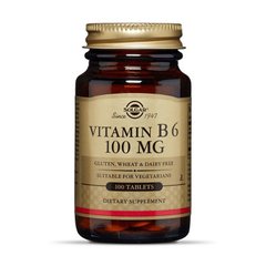 Вітамін Б6 Solgar Vitamin B6 100 mg (100 tab)