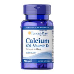 Calcium 600+ Vitamin D3 (60 caplets) Puritan's Pride