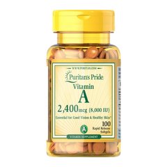 Vitamin A 2400 mcg (100 softgels) Puritan's Pride