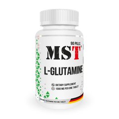 Амінокислота L-Глютамін МСТ / MST L-Glutamine 1000 mg (90 pills)