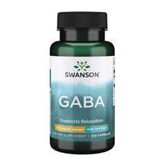 Габа (Гамма-аминомасляная кислота) Swanson GABA 500 mg (100 caps)