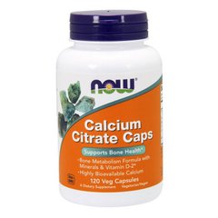 Цитрат Кальция Now Foods Calcium Citrate Caps (120 veg caps)