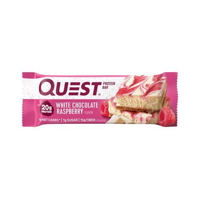 Протеїновий батончик Quest Nutrition Protein Bar 60 г Білий Шоколад і Малина