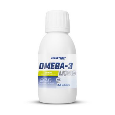 Рыбий жир Омега-3 в жидком виде Energy Body Omega-3 Liquid жирные кислоты (150 ml, lemon)