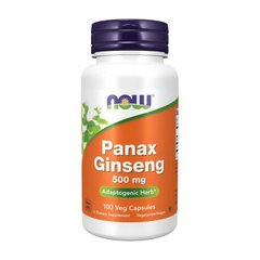 Корейська Женьшень в капсулі (корінь) Now Foods Panax Ginseng 500 mg (100 veg caps)