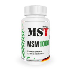 МСМ (Метілсульфонілметан) МСТ / MST MSM 1000 (90 pills)