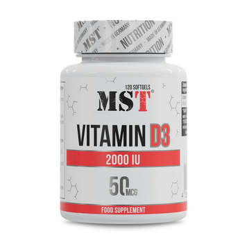 Витамин Д3 MST Vitamin D3 2000 IU (50 mcg) 120 softgels