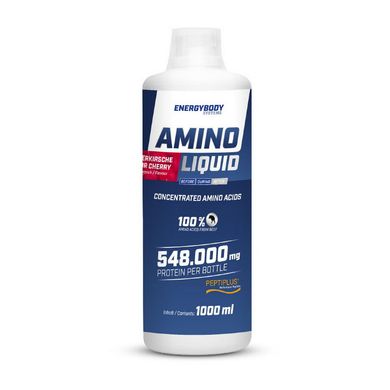 Комплекс амінокислот рідкі + вітаміни Energybody Systems Amino Liquid (1 L, sour cherry)