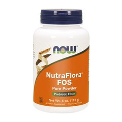 Для улучшения пищеварения Нау Фудс / Now Foods NutraFlora FOS pure powder (113 g)