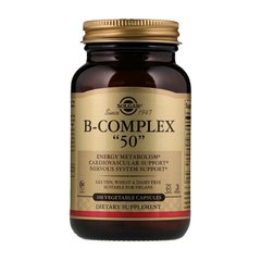Комплекс витаминов группы Б Solgar B-Complex 50 (100 veg caps)
