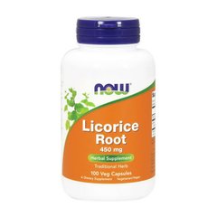 Корень солодки Now Foods Licorice Root 450 mg (100 veg caps)