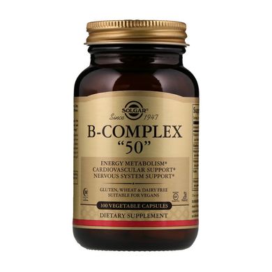 Комплекс витаминов группы Б Solgar B-Complex 50 (100 veg caps)