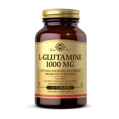 Аминокислота Л-глутамин (свободная форма) Solgar L-Glutamin 1000 mg (60 tab)