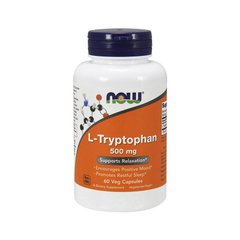 Аминокислота L-триптофан Нау Фудс / Now Foods L-Tryptophan 500 mg (60 veg caps)